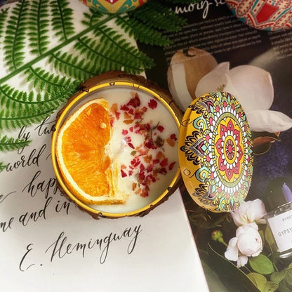 Exquisite Floral  Candle in Durable Tin