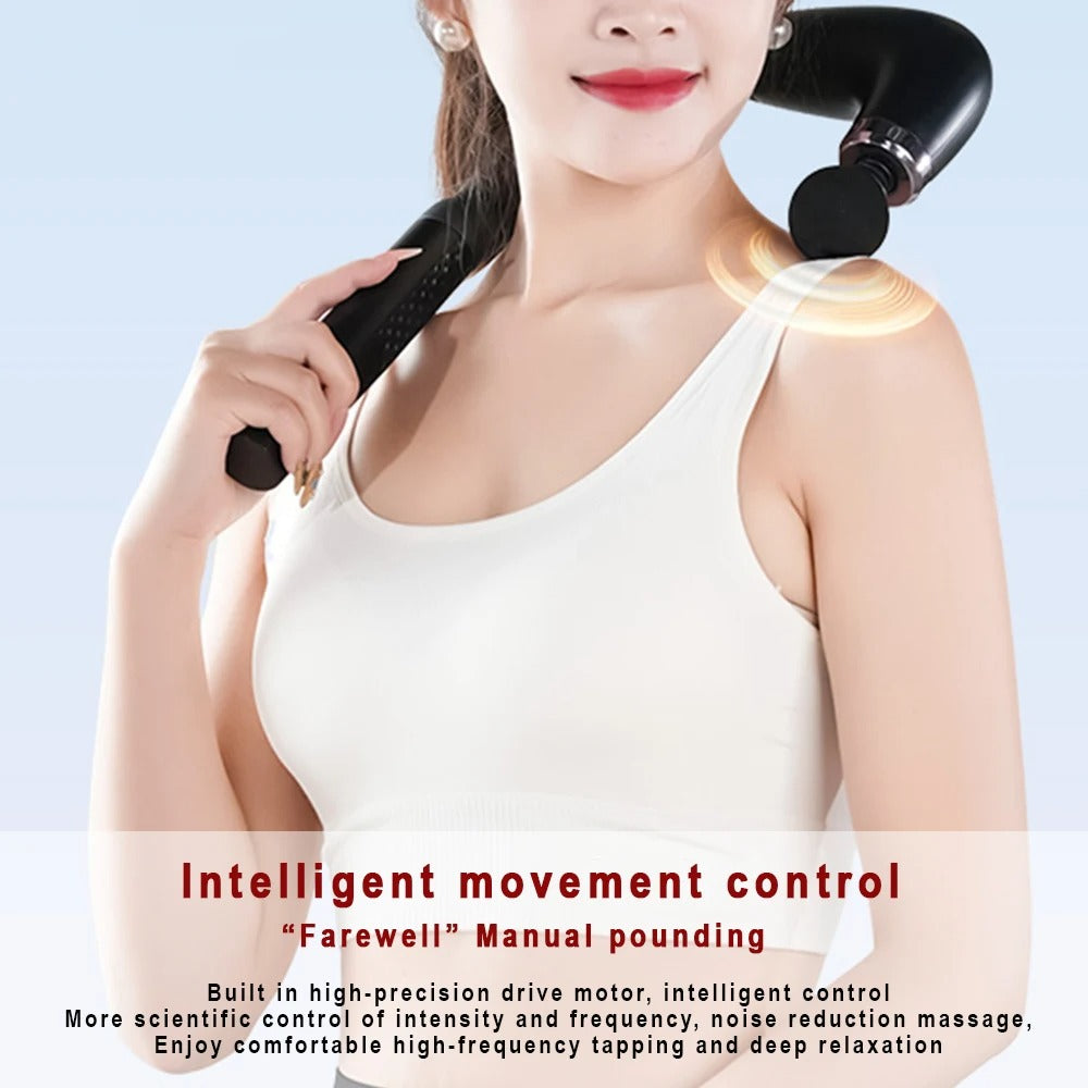 Massage Gun with Upgraded Extension Handle