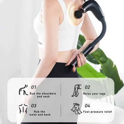 Massage Gun with Upgraded Extension Handle